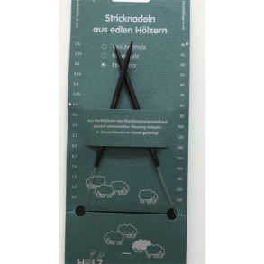 RUNDPINNE 40cm - 9,0mm - Ibenholt